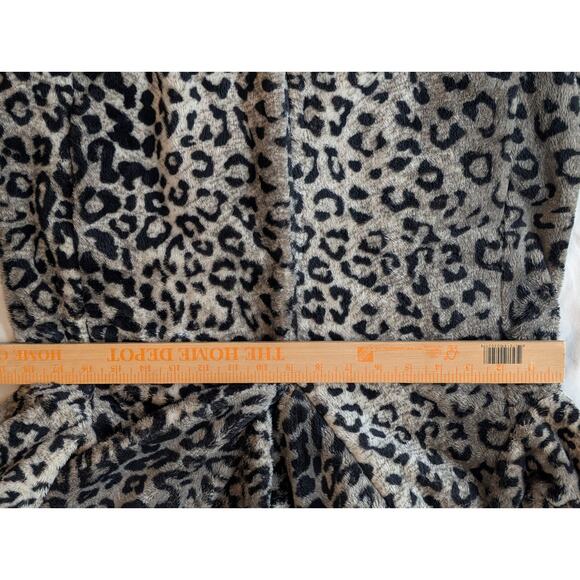 Alice + Olivia Leopard Faux Fur Coat Gray Black S - Picture 9 of 9